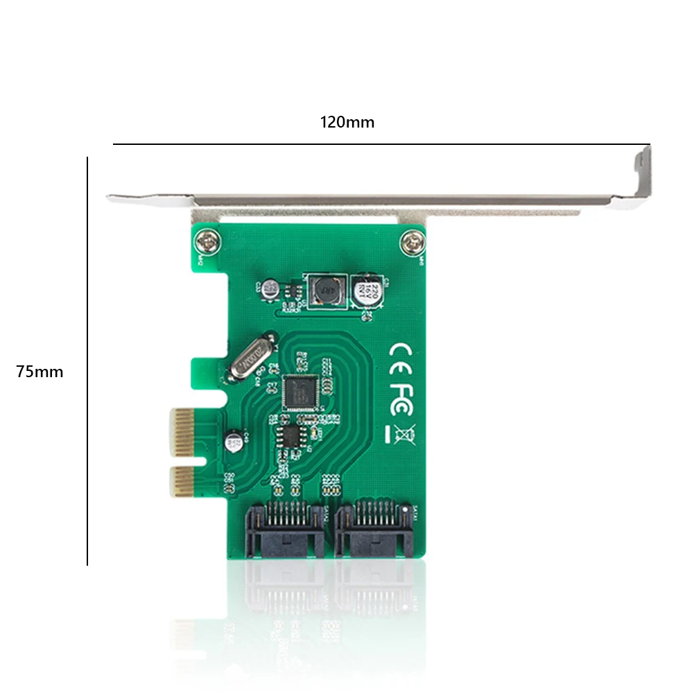 плата расширения pcie sata 2 порта pci e sata 6