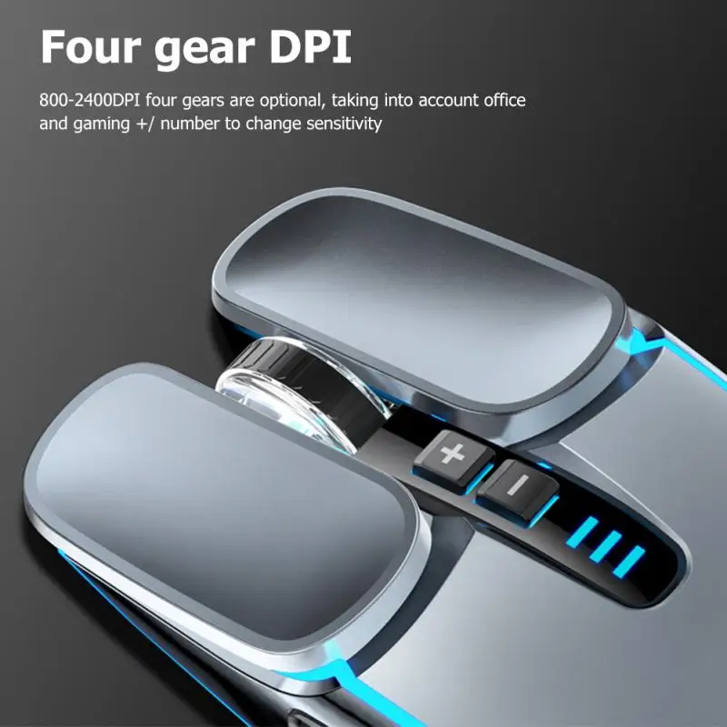 

Gaming Mouse Rechargeable Wireless Mouse 2400DPI Ergonomic 6 Keys RGB LED Mouse for Tablet Laptop Computer M215