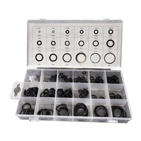225 pcs rubber o ring o ring washer seals watertightness assortment different size with placticbox kit set
