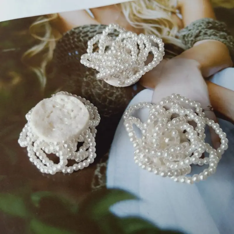 1 шт. 3D нашивки с жемчугом и цветами для одежды сделай сам Пришивные блестки