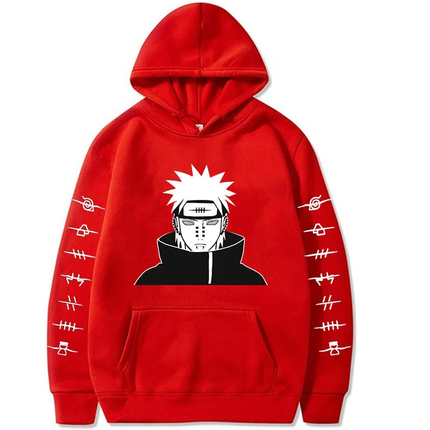 

Hoodies Japanese Anime Akatsuki Print Harajuku Sweatshirt Men Women Streetwear Fashion Hip Hop Pullover Autumn Sudaderas