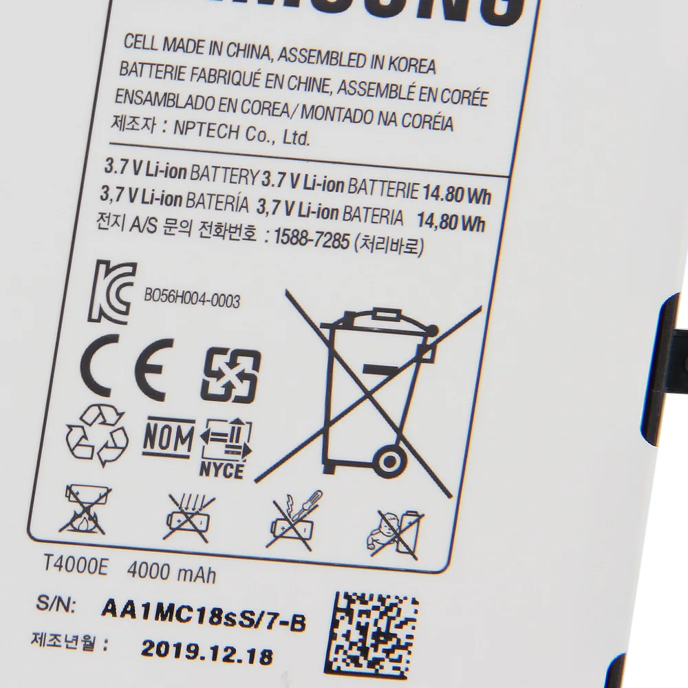 SAMSUNG оригинальный аккумулятор T4000E T4000C T4000U для Samsung GALAXY Tab3 7 0 T210 T211 T2105 T217a