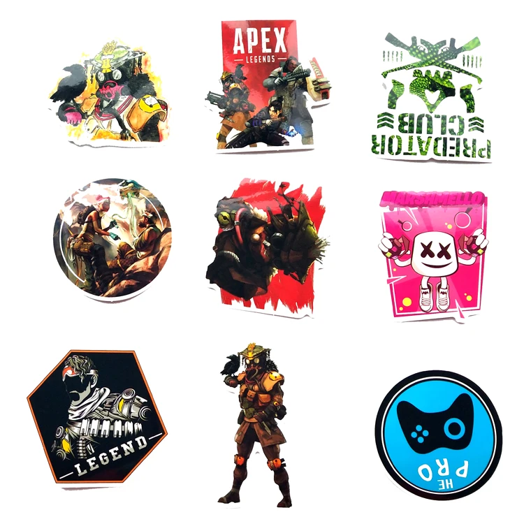 69 шт. наклейки с героями мультфильмов APEX Legends кукла девочка для детей Дорожный