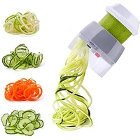 lhs portable handheld vegetable spiralizer 4 in 1 noodle spaghetti maker spiral slicer for carrot cucumber zucchini