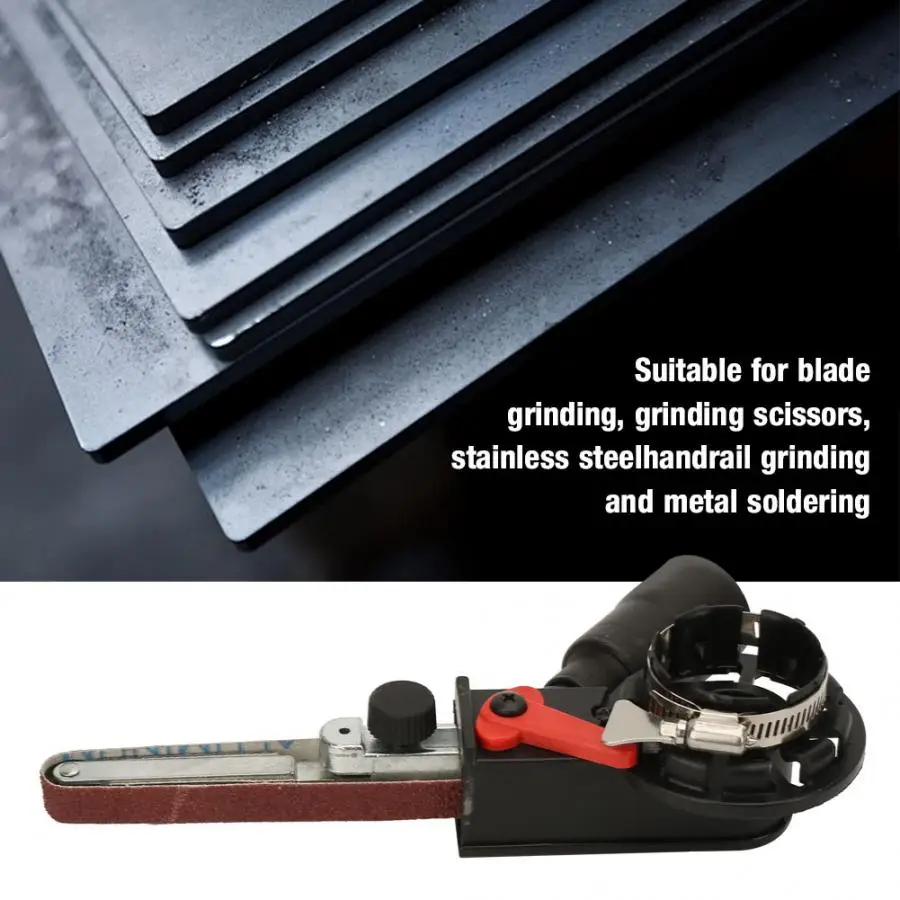 Шлифовальный ленточный мини станок адаптер шлифовальной головки для