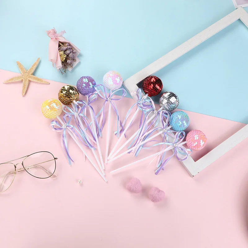 

5 шт./лот леденец Сферический торт подключаемый DIY Детский день рождения торт украшения аксессуары