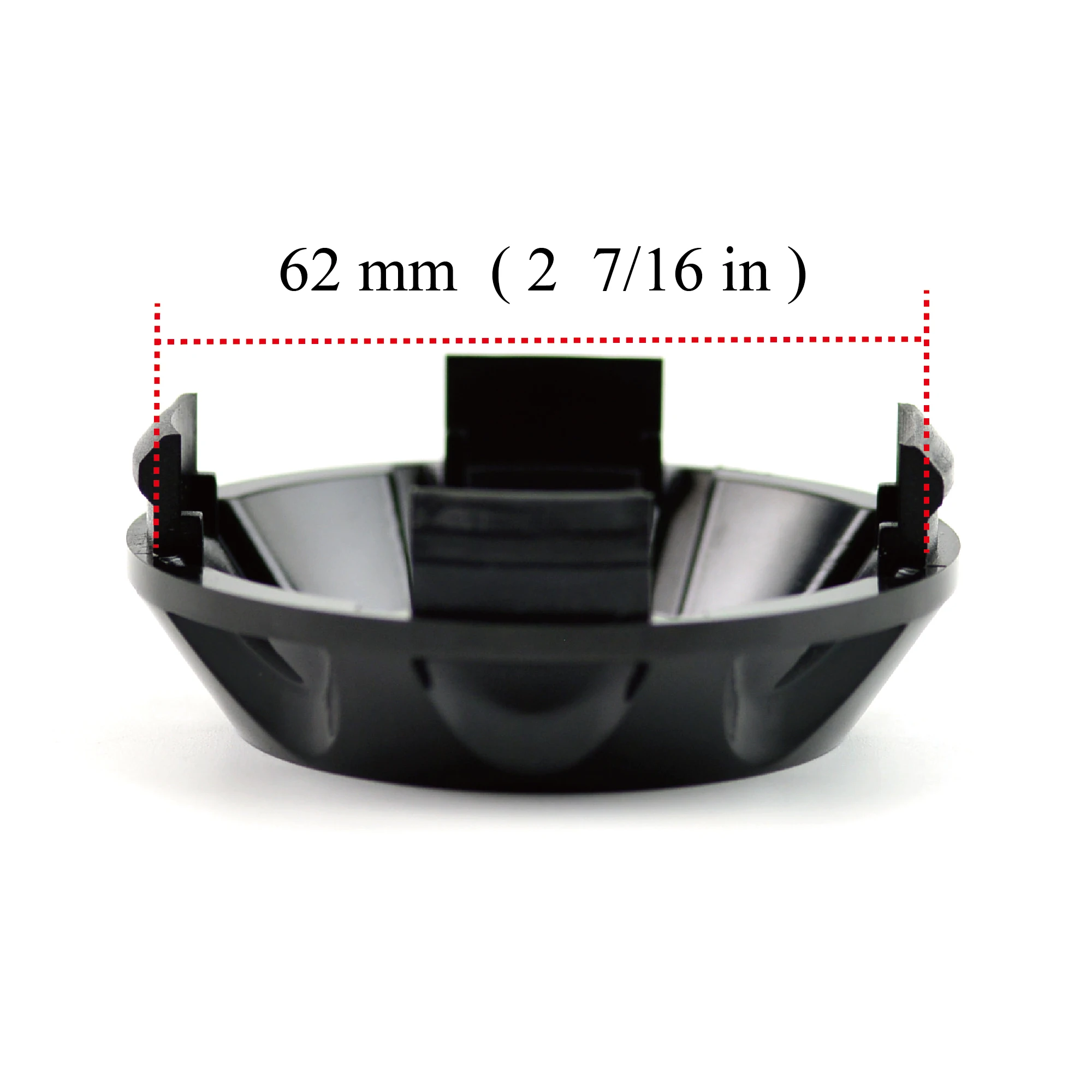 Колпачки для ступицы колеса самодельные Серебристые/черные 4 шт. 66 мм 62 подходят