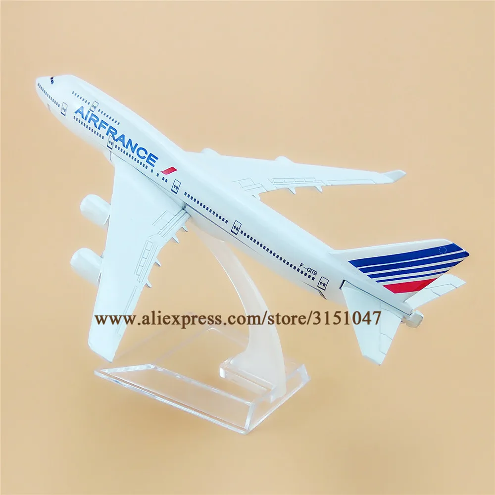 16 см Air France AIRFRANCE Boeing 747 B747 Airlines модель самолета Модель сплав металлический самолет