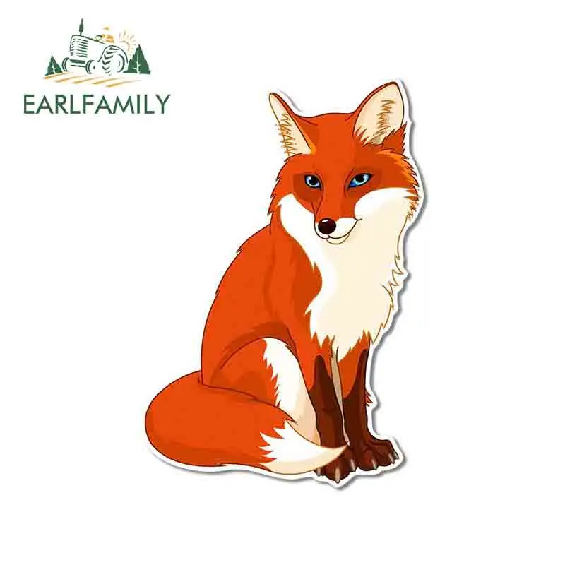 EARLFAMILY 13 см x с рисунком лисы тонкой наклейка граффити Стикеры s 3D забавные
