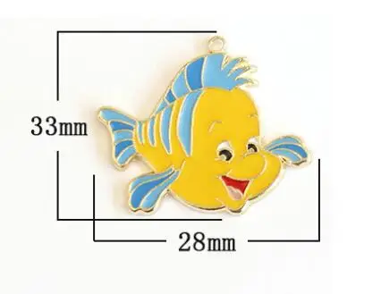 10 шт. цветная юбка принцесса русалка девушка мультфильм ожерелье Эмаль Бусины