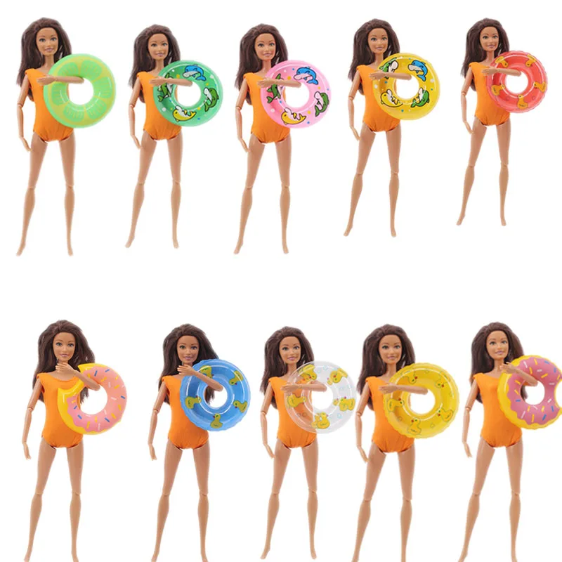 

Summer Bath Float Dollhouse Life Buoy Accessories For Barbies Girl