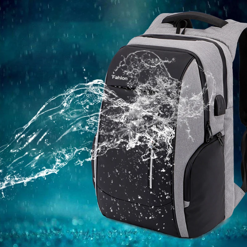 Бизнес большой емкости мужские рюкзаки модные путешествия Usb зарядка