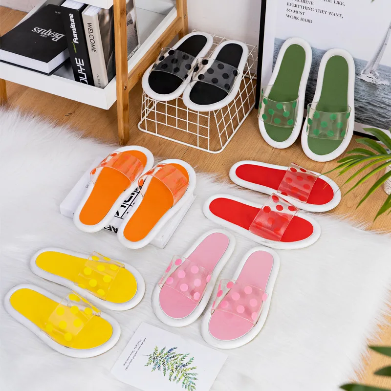 

Vibrant wave point slippers women's fresh sandals indoor and outdoor wear small casual women's slippers FS21S83