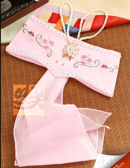 Корейская Женская повязка на руку с розовой вышивкой от AliExpress WW