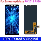 100% протестированный Super AMOLED для SAMSUNG A8 2018 A530F ЖК-дисплей для SAMSUNG A530 A530F A8 2018 дисплей сенсорный экран дигитайзер в сборе