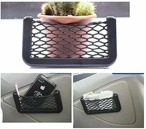 

Universal car storage net string bag GPS mobile phone holder pocket storage