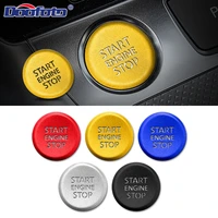 new 3d metal car engine start stop button translucent cover case for audi a6l a7 a8l 2019 a6 2020 interior accessories stickers