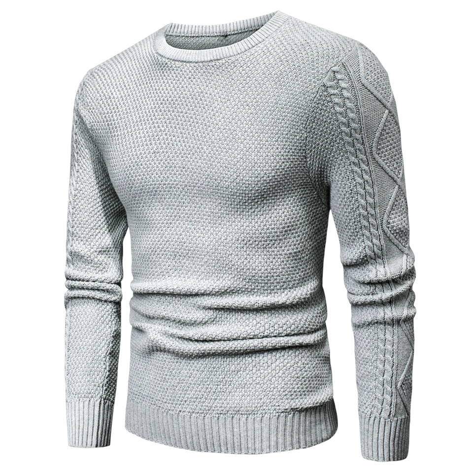 

Men 2020 Spring Casual 100% Cotton Warm Sweater Pullovers Men Autumn Fashion 3D Geometric Soft Sweater Jumpers Men Plus
