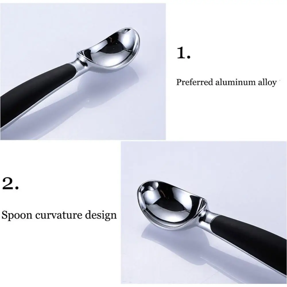 

Zinc Alloy Ice Cream Dessert Digging Ball Spoon Non-stick Kitchen Gadget