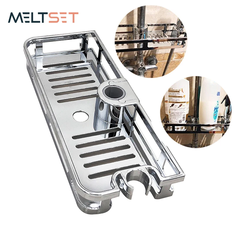 

Стойка для хранения душевой кабины, подъемный лоток для хранения в ванной комнате, полка для душа без сверления, держатель для шампуня и мыл...