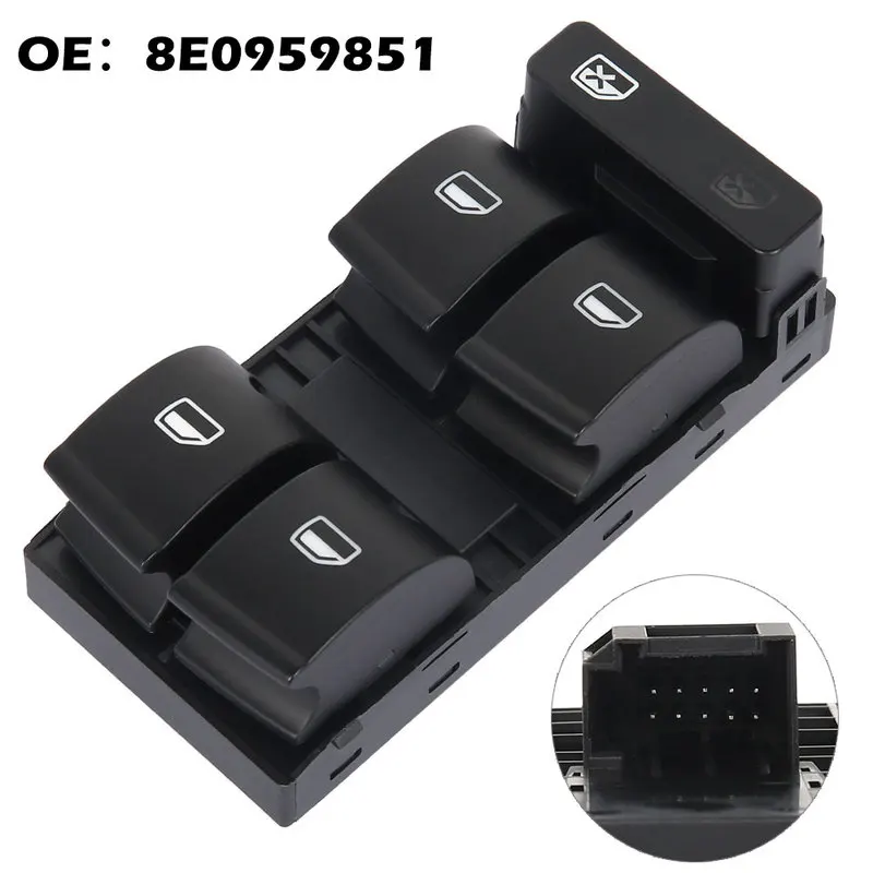 Переключатель окон для Audi A4 стеклянные переключатели подъемника