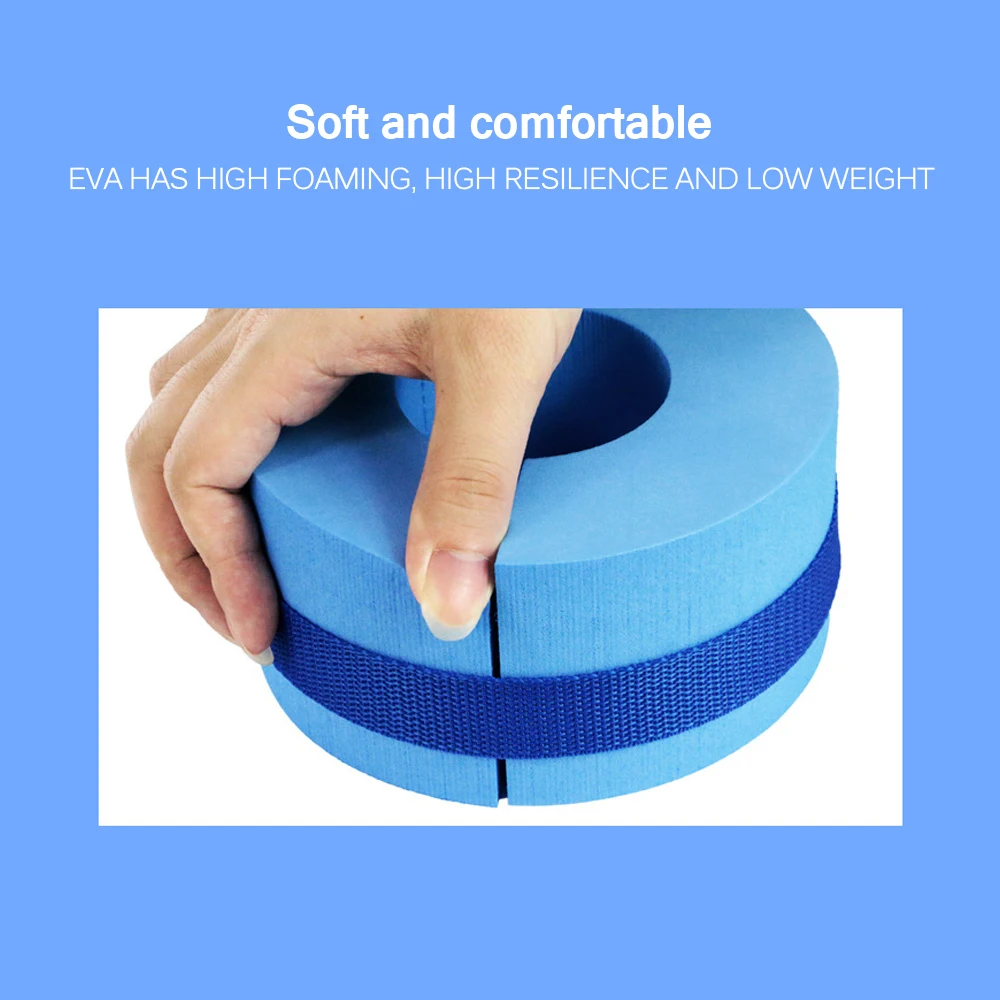 

2pcs EPS Foam Aquatic Cuffs Swimming Leggings Arm Floating Ring Heavy Weights Water Exercise Aerobics Rings Swim Accessories