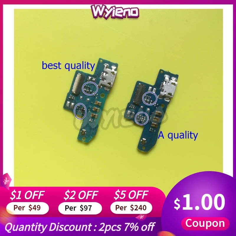 Зарядное устройство Wyieno для ZTE Blade A602 USB-разъем зарядки штекер микрофона запасные