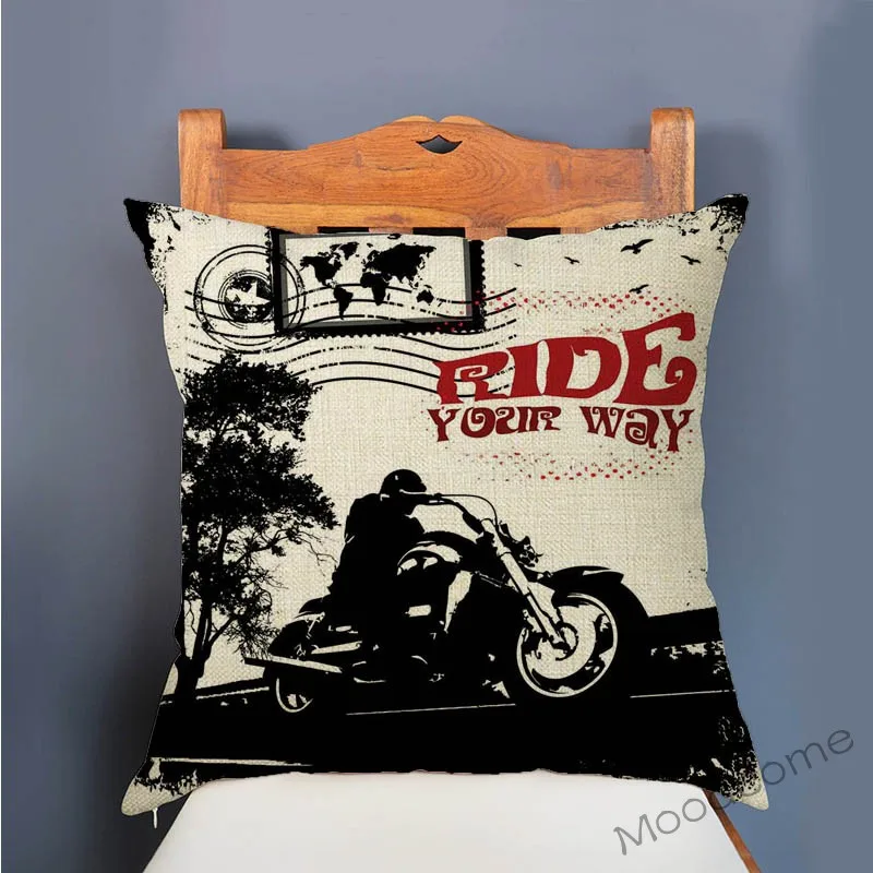 Ретро постер для мотоцикла с художественной печатью буквами украшение дома