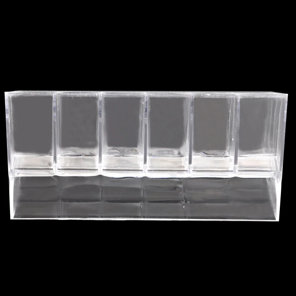 

24-Slot Clear Acrylic Trapezoid Makeup Lipstick Display Stand Storage Rack Holder Cosmetic Organizer