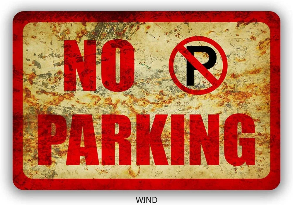 

Vintage Industrial Decor Tin Sign Metal Plates No Parking Signs Kitchen Decoration Welcome Sign in Home Decor Wall Poster Garden