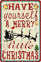 metal wall sign don be wronged have yourself a merry little christmas home interior wall decoration metal plate 8x12 inches