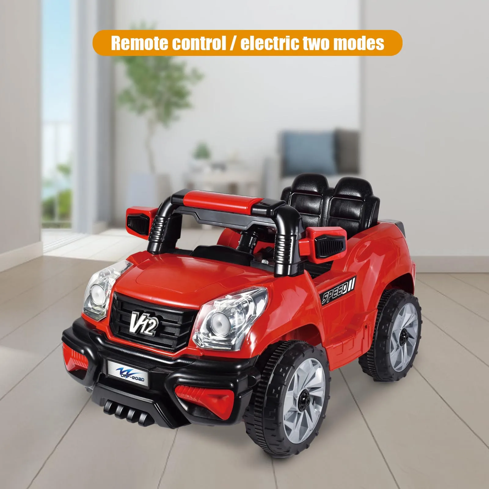 

6V RC Car Toy With Light Music Battery Powered Spring Auto Toy Kids Toys Children's Gifts