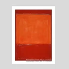Картина на холсте Mark Rothko Giclee, Репродукция домашнего декора, плакат, печать (оранжево-коричневый)