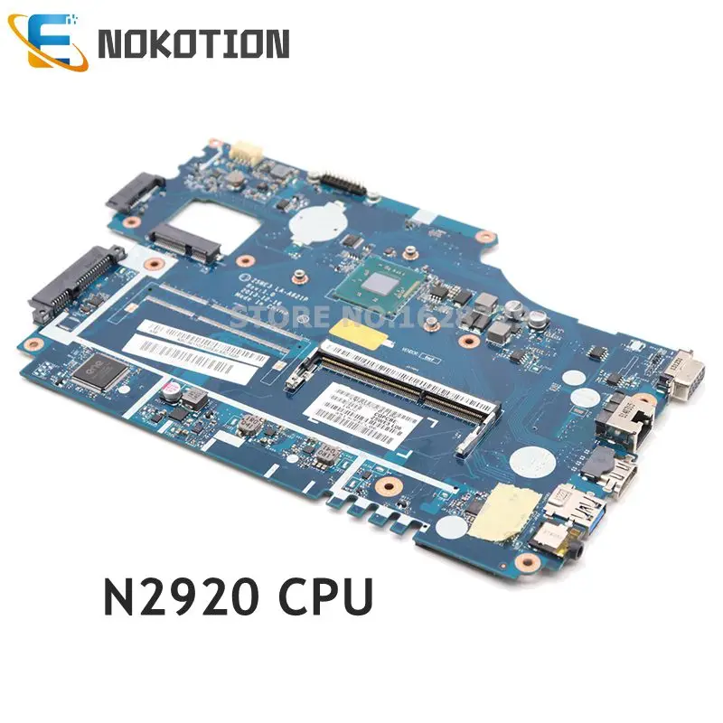 NOKOTION Z5WE3 LA-A621P материнская плата для ноутбука acer aspire E1-510 NBC3A11001 NB. C3A11.001 материнская плата SR1SF N2920 Процессор полный тест