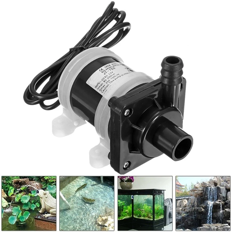 DC 12V Водяной насос на солнечной энергии Motor 700L/H бесщеточные магнитные погружные