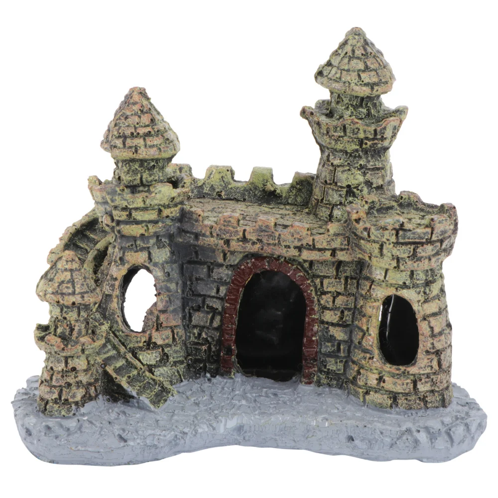 Антикварный мини замок ландшафт украшение для рыбок аквариум