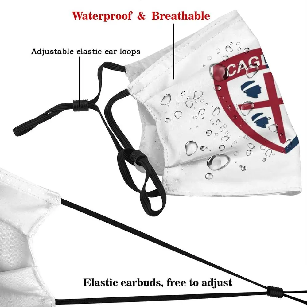 Кальцио печати моющийся фильтр евро футбольные лиги маска Италия клуб Футбол |