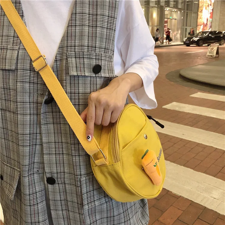 Новинка 2019 женские холщовые сумки через плечо в виде моркови и овощей женская