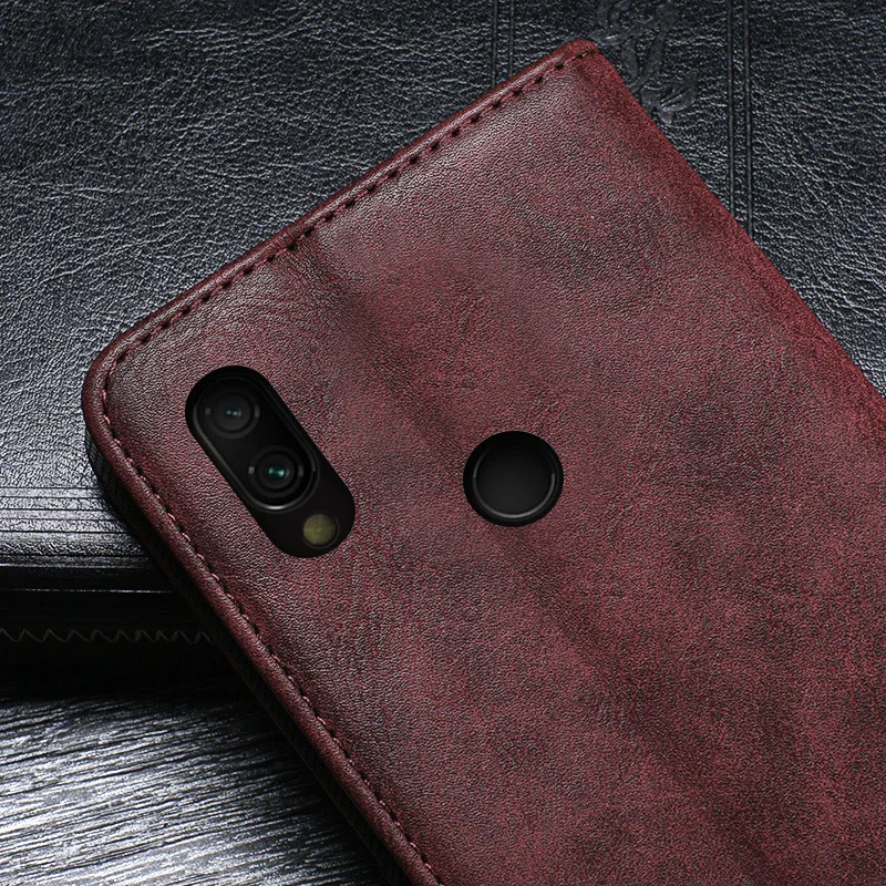 ITien подставка Поворотная защита кожаный резиновый чехол для телефона Xiaomi Hongmi Redmi 7