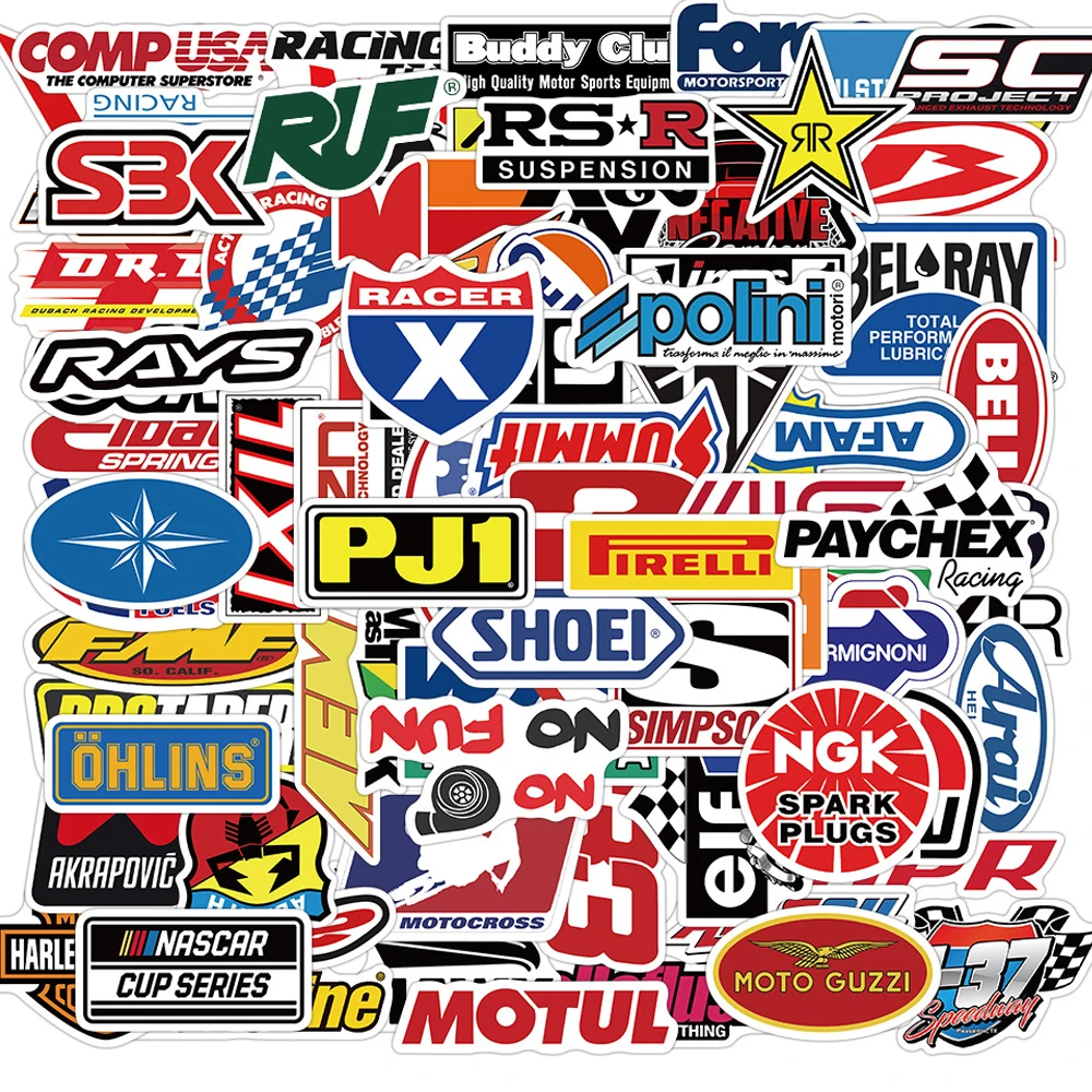 

10/30/50/100Pcs Graffiti JDM Racing Car Modification Waterproof Stickers Motorcycle Bicycle Helmet Motor Laptop Sticker Kid Toys