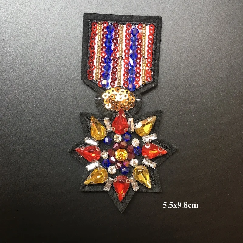 1 шт. сделай сам ручная работа строительный узл на плече с блестками расшитая