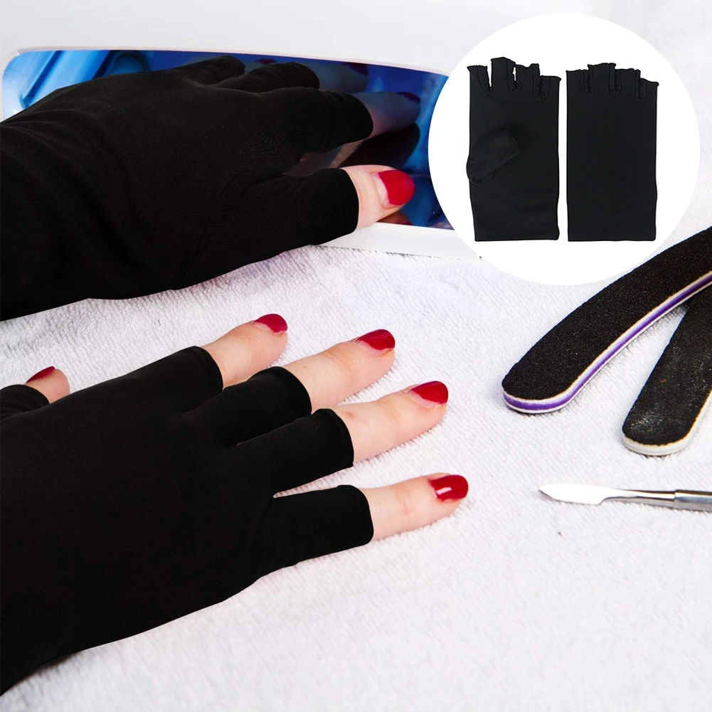 

Anti UV Radiation Protection Gloves LED Lamp Nail UV Protection Glove Nail Art Gel Nail Dryer Light Nail Art Equipment Nail Tool