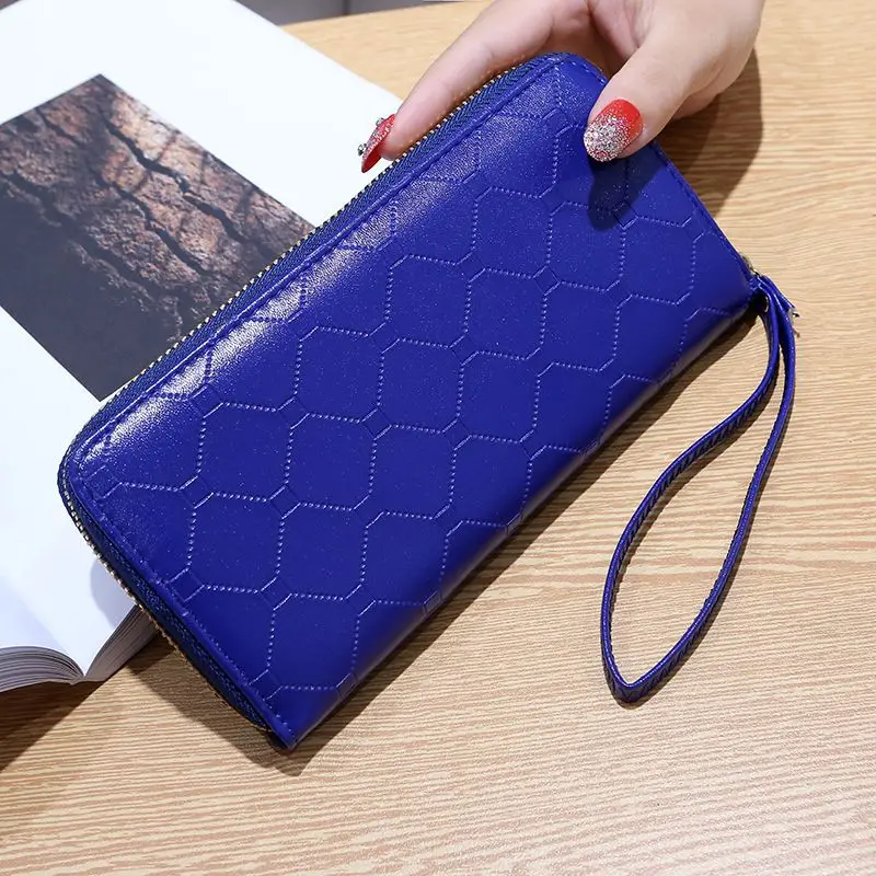 Женский кошелек Длинные кошельки для карт на молнии Модный женский Кожаный клатч