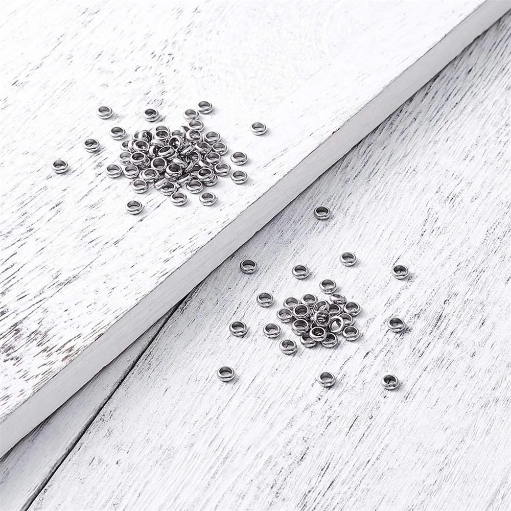 100 шт. разделители из нержавеющей стали для колец и бусин изготовления ювелирных