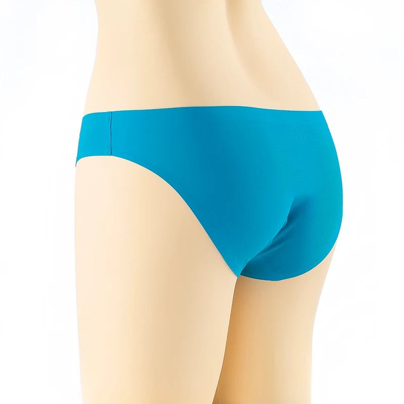 3 шт./лот цельные бесшовные трусики женское нижнее белье шелковые сексуальные