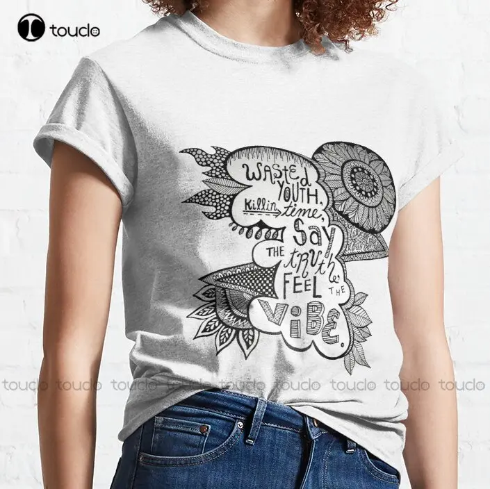 Новинка потерянная Молодежная Классическая футболка Harlow со словами потерянной