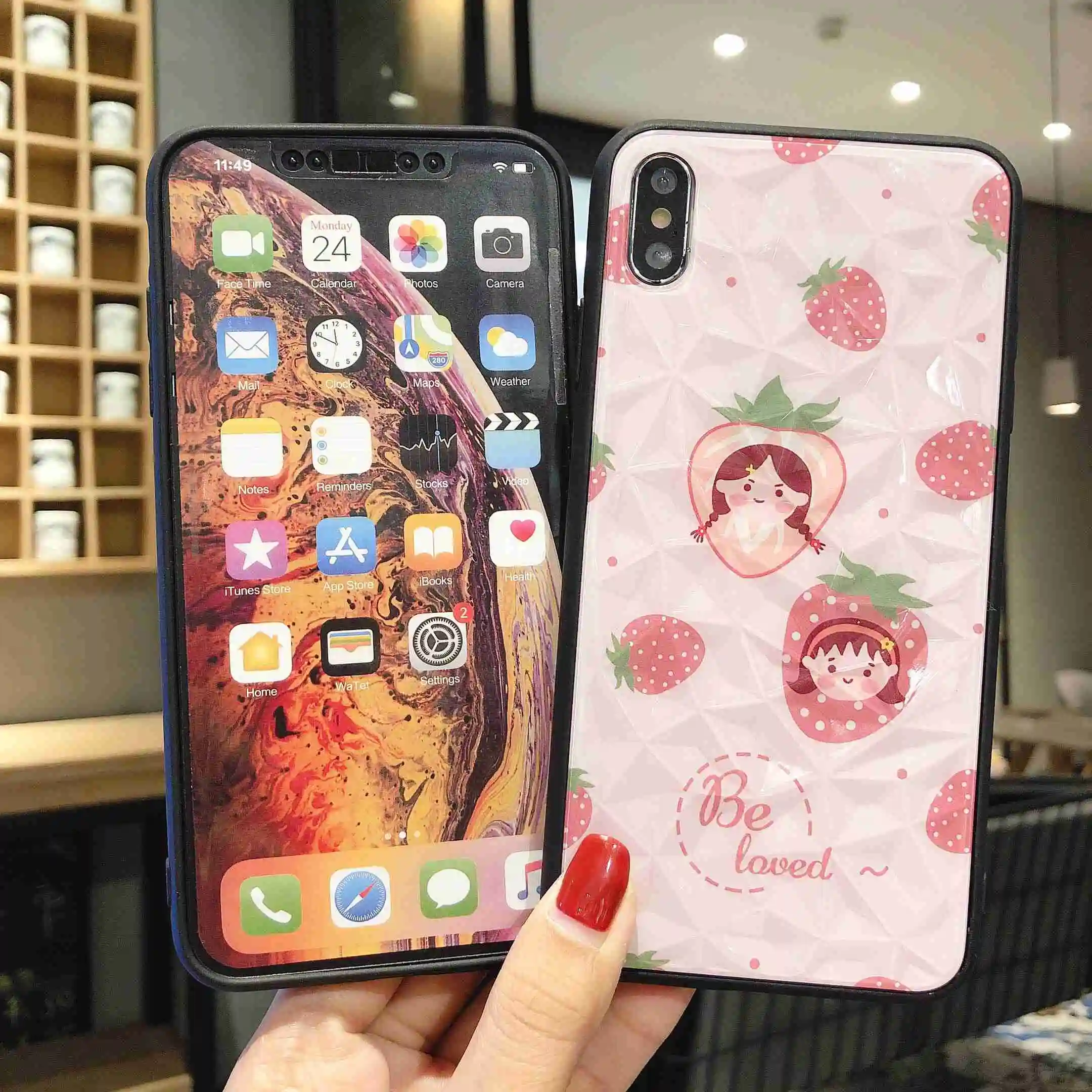 Чехлы для OPPO A39 F1S A59S A3S R15 F1 F3 R9s R11 R11s Plus R17 с милым мультяшным бриллиантом кожаный