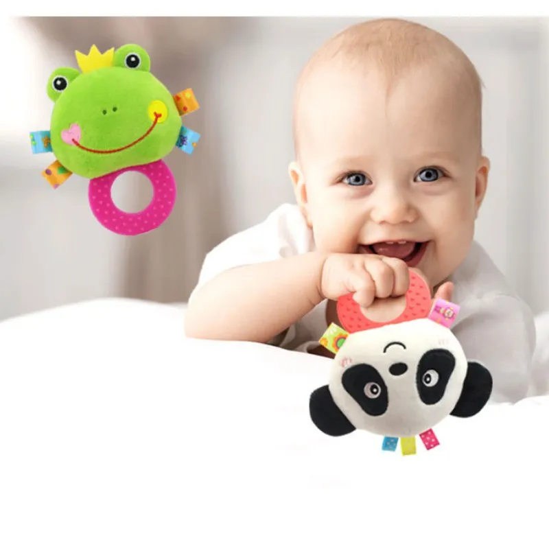 Погремушки для новорожденных Детская Игрушка прорезыватель погремушка