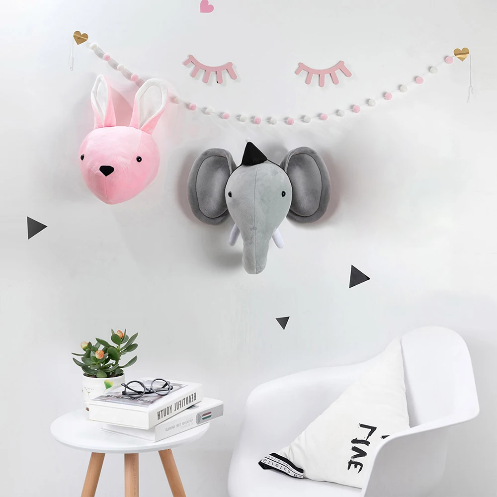Скандинавские игрушки-животные INS подвеска слон кролик настенное крепление