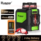 Нивелир лазерный Huepar, 5 линий, вращение на 360 градусов, с цифровым лазерным детектором и очками